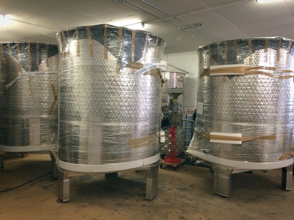 New tanks in the winery
